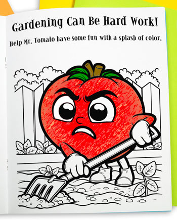 Coloring book page design example