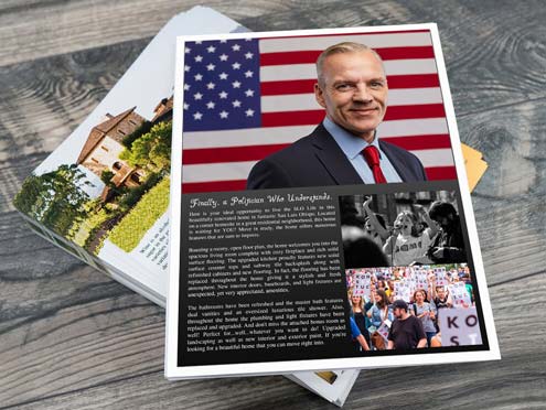 Printed campaign flyers