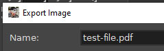 Export as PDF from GIMP