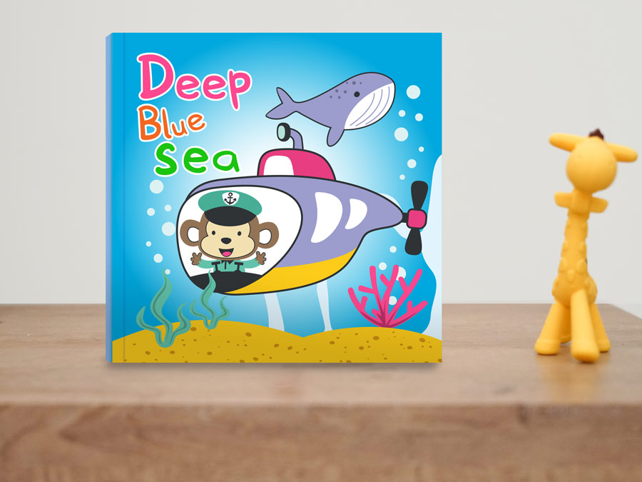 Children's book on a desktop