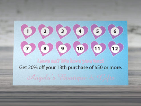 Retail loyalty card