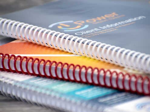 Spiral binding photo