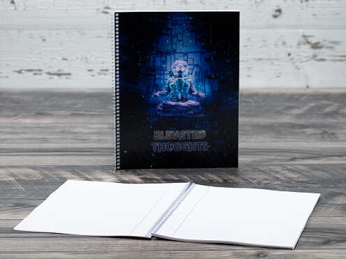 Custom wire bound notebook with wire-o binding