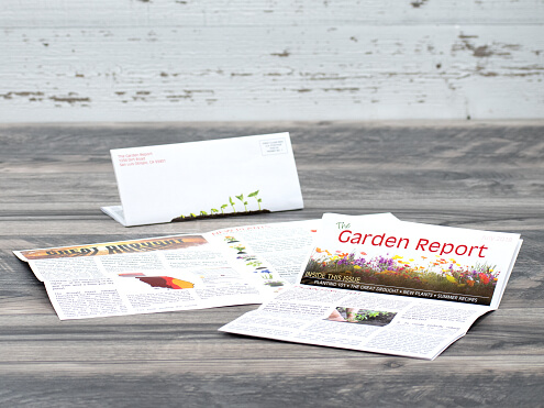 Right Angle Letter Fold Newsletter