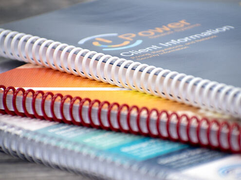 Spiral Bound Catalogs - Close Up